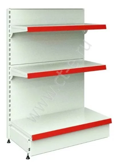 Стеллаж торговый пристенный 1500*1000*500, 3 полки