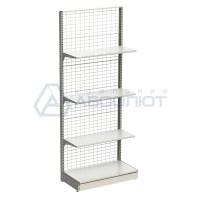 Стеллаж Нордика сетчатый пристенный, высотой 2550 мм