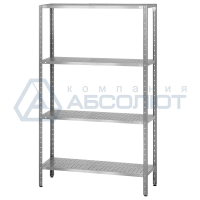 Стеллаж полочный СПЛн - 1000*600*1800 "Norma Inox" (полка перфорация 4 шт.)