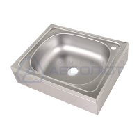 Рукомойник технологический консольный РТКн 500х400х140 «Norma Inox» (отв. д/смесит.)