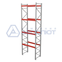Стеллаж паллетный СТСМ 6000х1800х1000 (4 яруса), усиленный