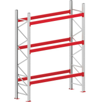 Стеллаж паллетный ДП (80-20) 4500х1050х1850 мм, 3 яруса