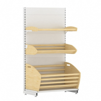 Стеллаж торговый для хлеба, 1500-1000-500 3 полки