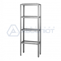 Стеллаж для сушки посуды ССПн - 1600*800*300 Norma Inox с сеткой под стаканы и тарелки