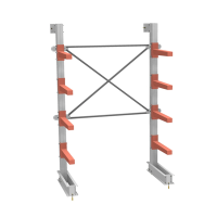 Стеллаж консольный односторонний СТ-062, 4 яруса