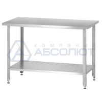 Стол из нержавеющей стали СПРн - 600*600*860 Norma Zn с перфорированной полкой