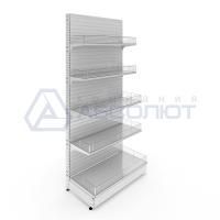 Стеллаж торговый пристенный Нордика 2400-1000-500, 5 полок