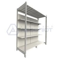 Стеллаж Нордика малый складской и интеграцией 2250-2500-800, 4 полки