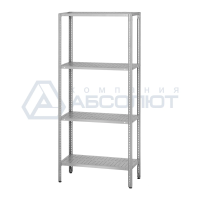 Стеллаж полочный СПЛб - 600*400*2000 "Base", 4 полки с перфорацией