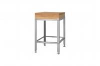 Подставка для рубки мяса ПДМн - 500*500*800 Norma Inox