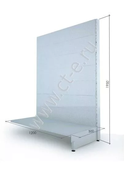 Стеллаж торговый перфорированный 2000*1200*500