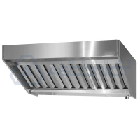 Зонт вытяжной пристенный, полуоткрытый ЗВПб - 800*1000*400 "Base"