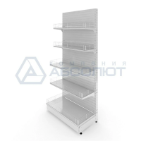 Стеллаж торговый пристенный Нордика 2250-1000-500, 5 полок