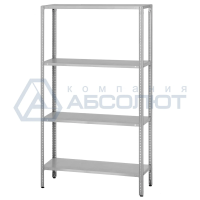 Стеллаж полочный СПЛб - 1000*500*1800 "Base" (полка сплошная 4 шт.)