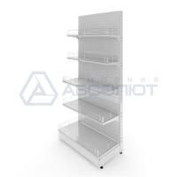 Стеллаж торговый пристенный Нордика 2400-665-500, 5 полок