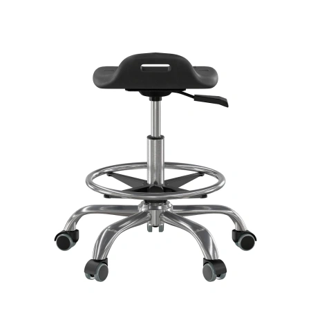 Табурет промышленный на ГЛ с кольцом для ног от компании Абсолют