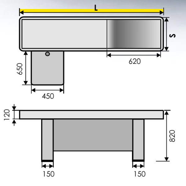 Бокс кассовый Оптимум 180