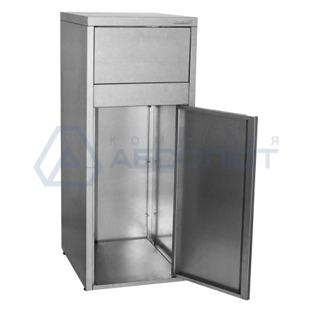 Тумба-урна для фудкорта, нержавеющая сталь от компании Абсолют