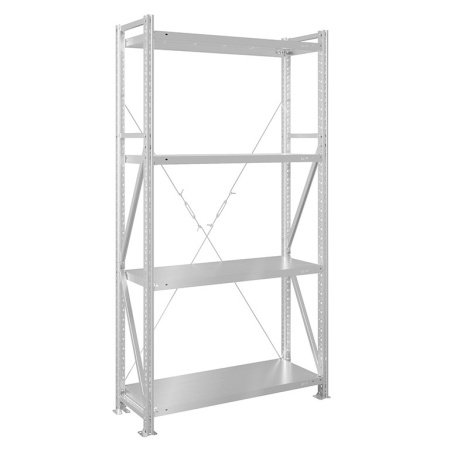 Стеллаж MS U 2000x1200x400 мм, 4 полки