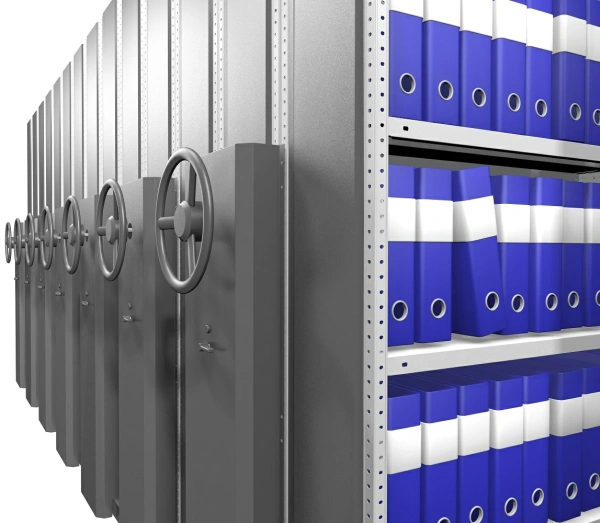 Стеллаж передвижной архивный