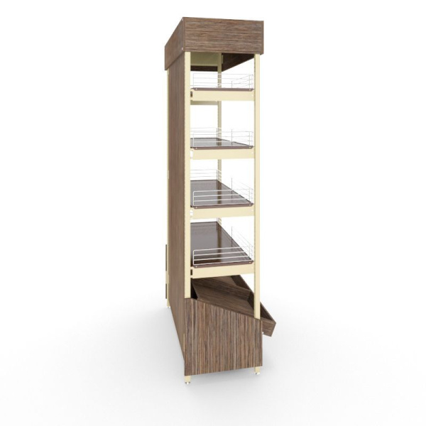 Стеллаж Нордика для алкогольной продукции 2230-1000-450 5 полок