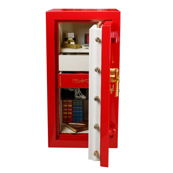Сейф взломостойкий VALBERG РУБЕЖ 99 EL GOLD (красный)
