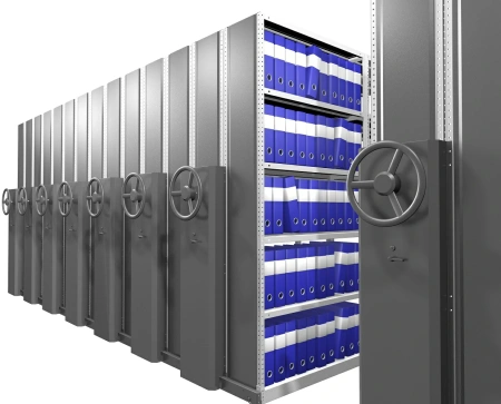 Стеллаж передвижной архивный от компании Абсолют