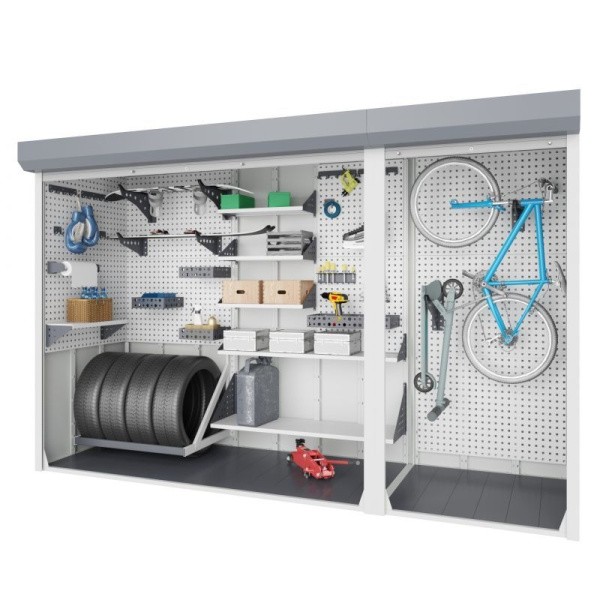 Шкаф роллетный, двухсекционный 1700x2500x600