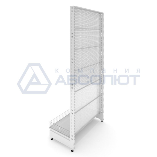 Стеллаж торговый с перфорацией Нордика, 2400-1330-500