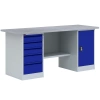 Верстак ВП-4, 1900 мм ( фасад синий)