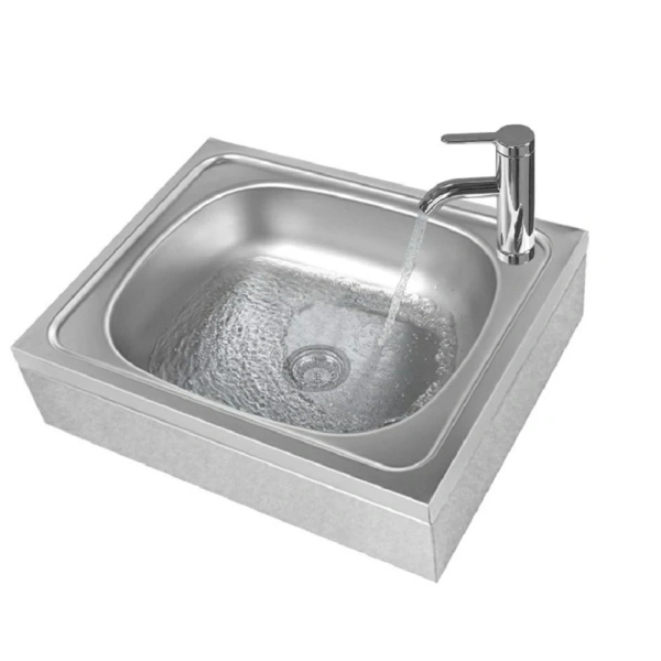 Рукомойник технологический консольный РТКб 500х400х140 «Base» (отв. д/смесит.)