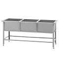 Ванны трехсекционные из нержавеющей стали