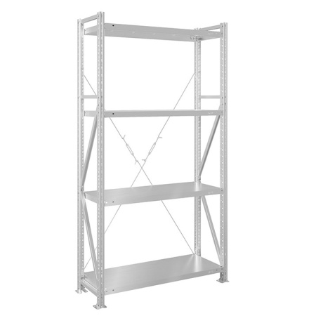 Стеллаж MS U 2000x1500x400 мм, 4 полки