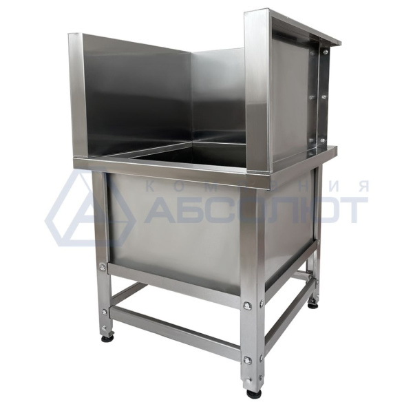 Ванна моповая сварная ВМСн - 700*700*500 (800) "Norma Ral", облицовка П-образная