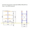 Стеллаж консольный двухсторонний СК 140, высотой 2500 мм от компании Абсолют